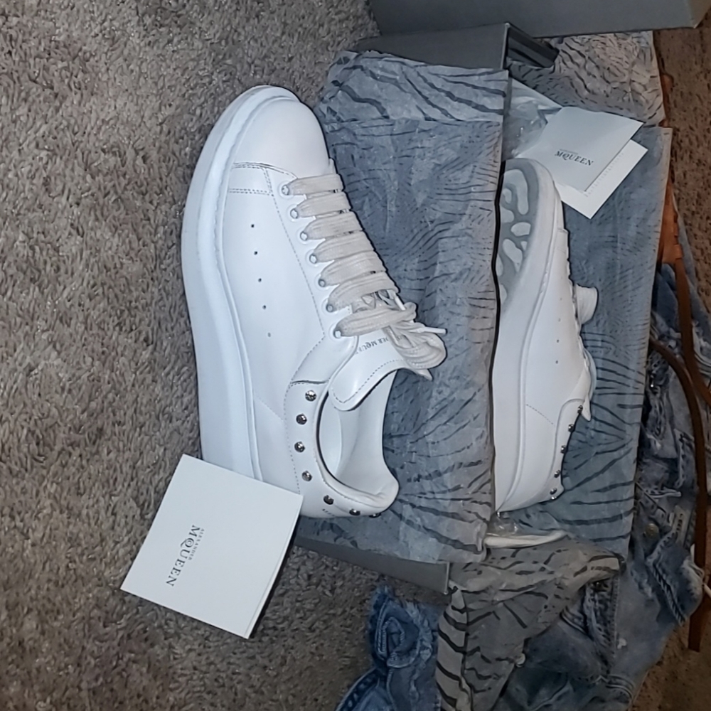 Alexander McQueen Studded White Sneaker